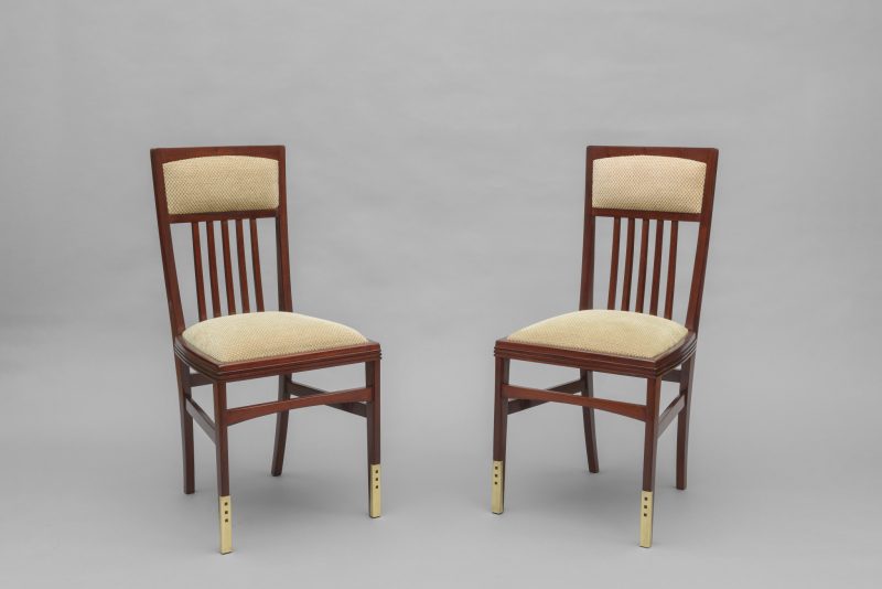 Gustave Serrurier-Bovy <span>Paire de chaises « Wagner » </span>